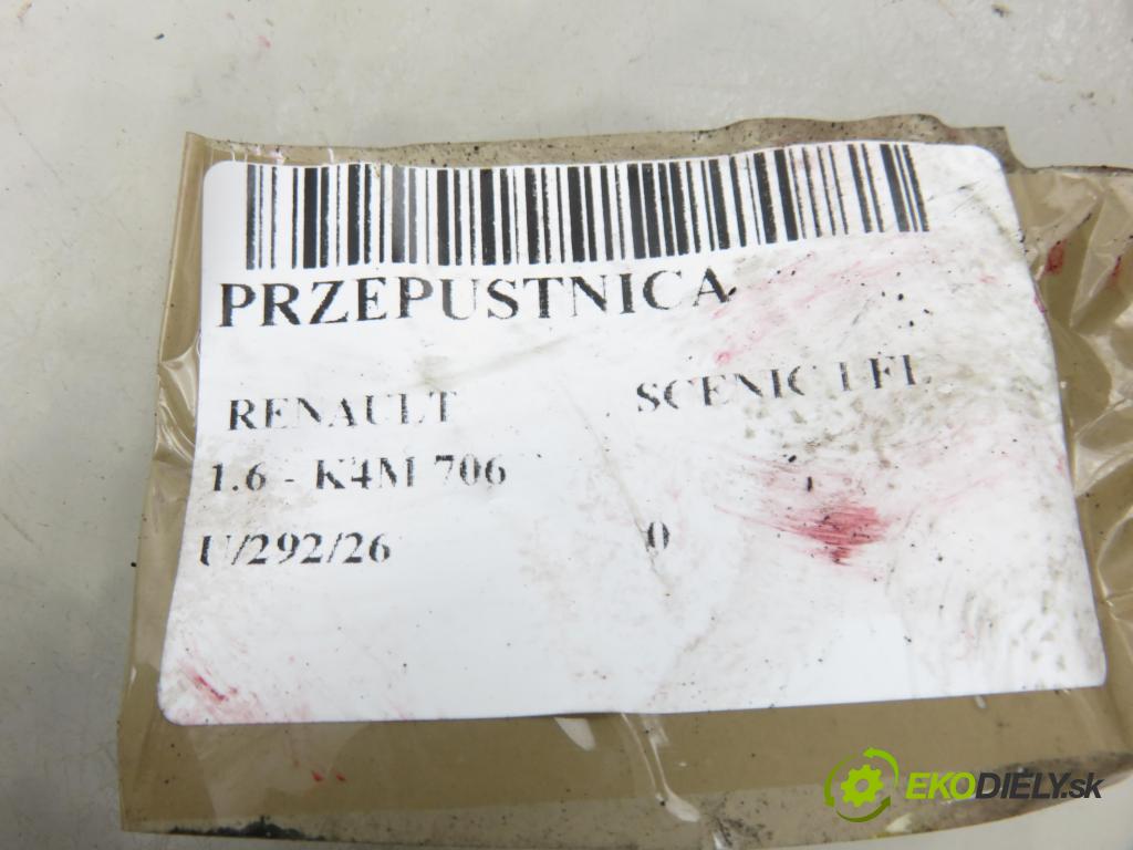 RENAULT SCENIC I (JA0/1_) MINIVAN 2001 79,00 1.6 - K4M 706 1598,00 Škrtiaca klapka 8200063652 ; 8200123061 (Škrtiaca klapka)