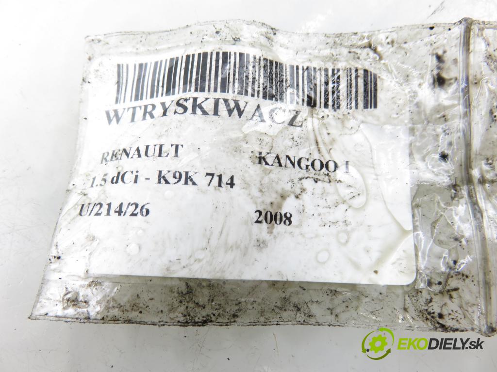 RENAULT KANGOO (KC0/1_) KOMBIVAN 2008 50,00 1.5 dCi - K9K 714 1461,00 vstrekovač 8200421897 ; 8200815416 ; EJBR05102D (Vstrekovač paliva)
