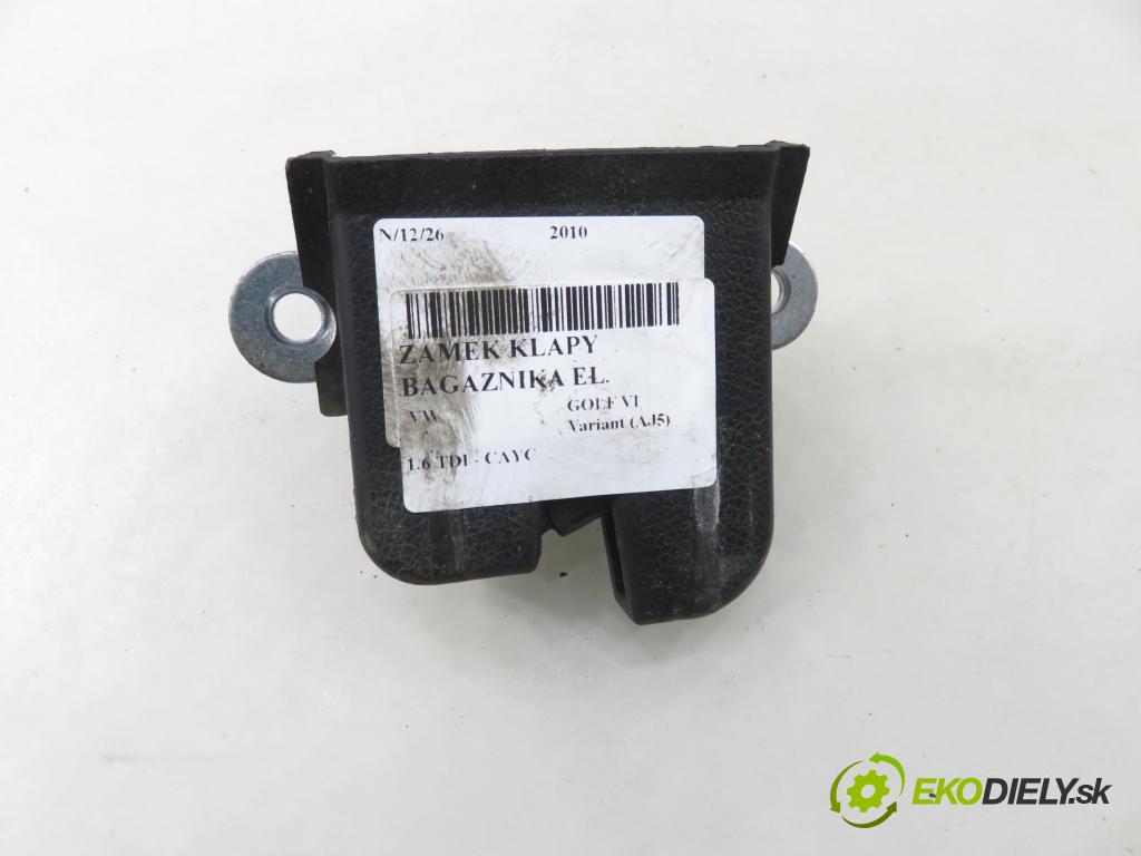 VW GOLF VI Variant (AJ5) KOMBI 2010 77,00 1.6 TDI - CAYC 1598,00 zámok dveří kufr EL. 5M0827505E