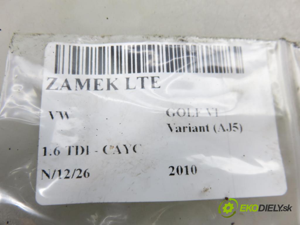 VW GOLF VI Variant (AJ5) KOMBI 2010 77,00 1.6 TDI - CAYC 1598,00 zámok LTE 7L0839015D