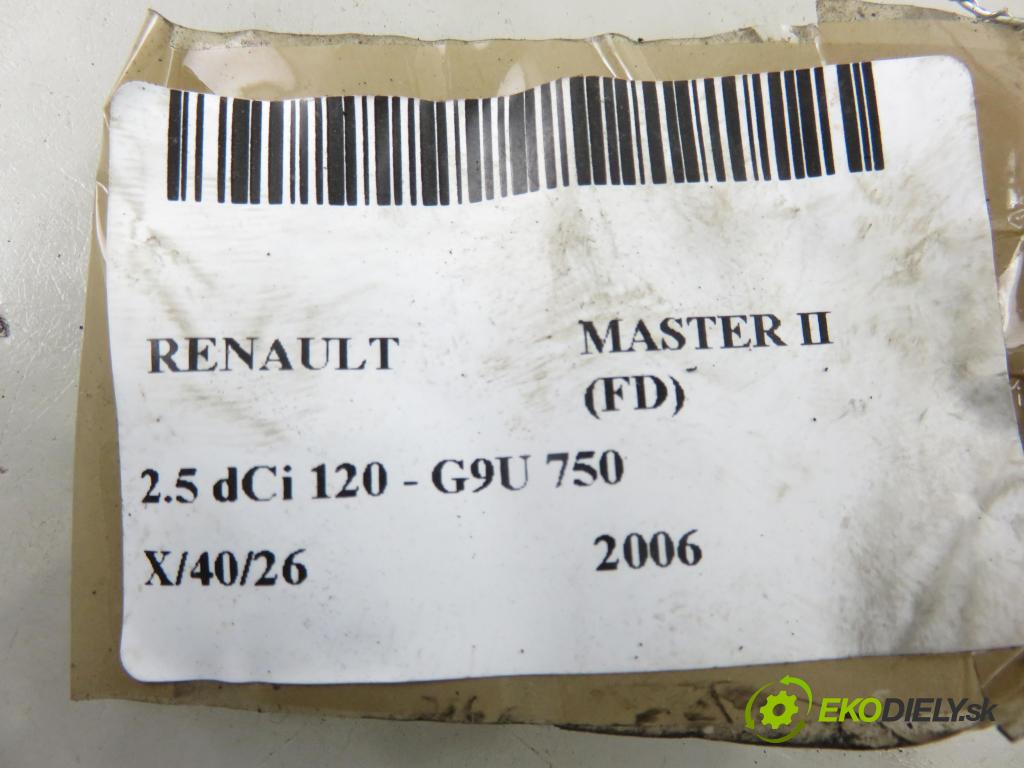 RENAULT MASTER II Skrzynia (FD) FURGON 2006 84,00 2.5 dCi 120 - G9U 750 2464,00 snímač hladiny paliva 8200258350B