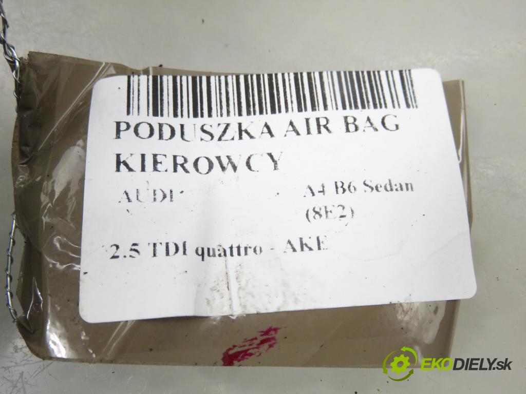 AUDI A4 (8E2, B6) SEDAN 2002 132,00 2.5 TDI V6 180 quattro - AKE 2496,00 AirBag air BAG volantu