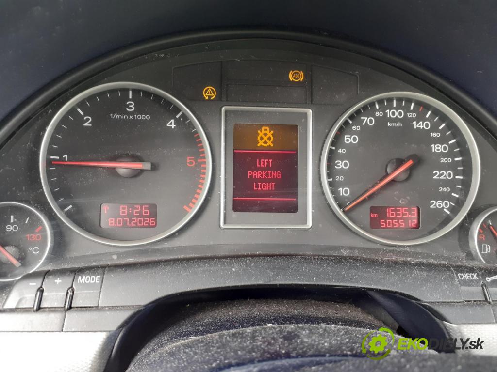 AUDI A4 (8E2, B6) SEDAN 2001 96,00 1.9 TDI - AWX 1896,00 prístrojovka elektrický 8E0920900G ; 0263626020