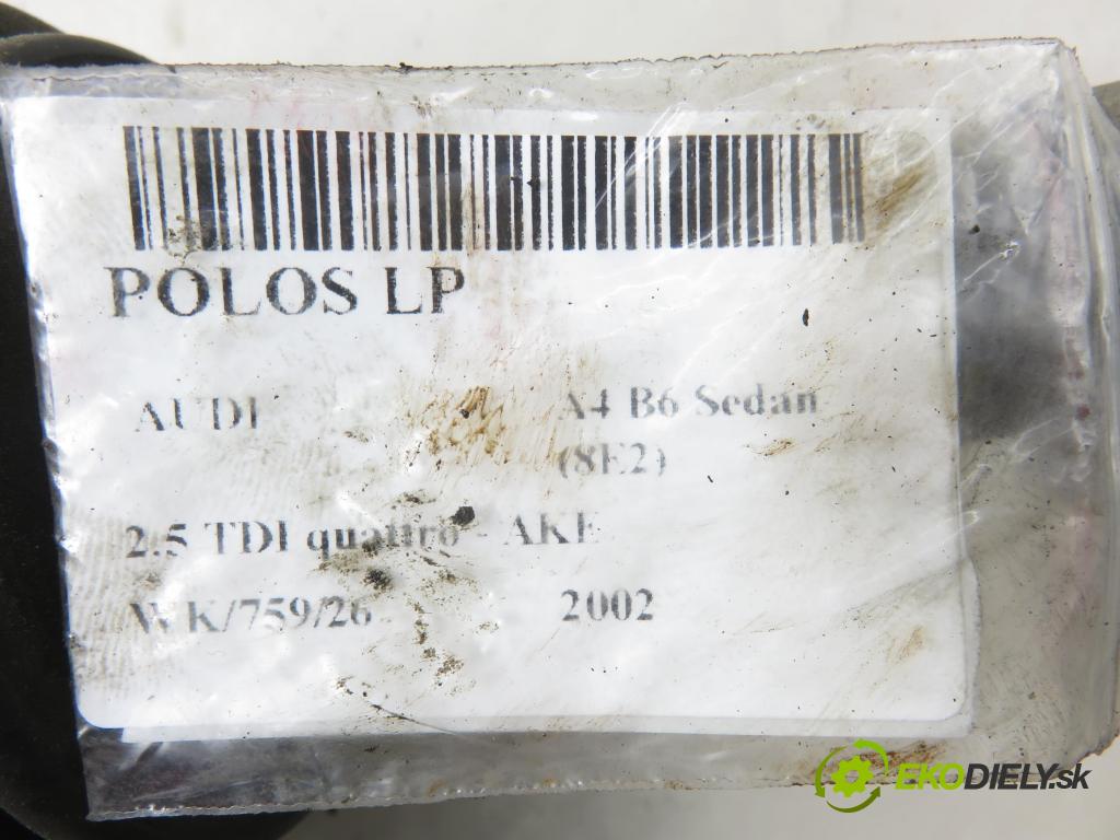 AUDI A4 (8E2, B6) SEDAN 2002 132,00 2.5 TDI V6 180 quattro - AKE 2496,00 Poloos LP
