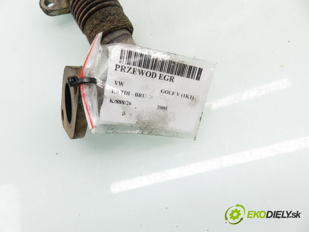 VW GOLF V (1K1) HB 2005 66,00 1.9 TDI - BRU 1896,00 rúrka EGR 038131521BQ