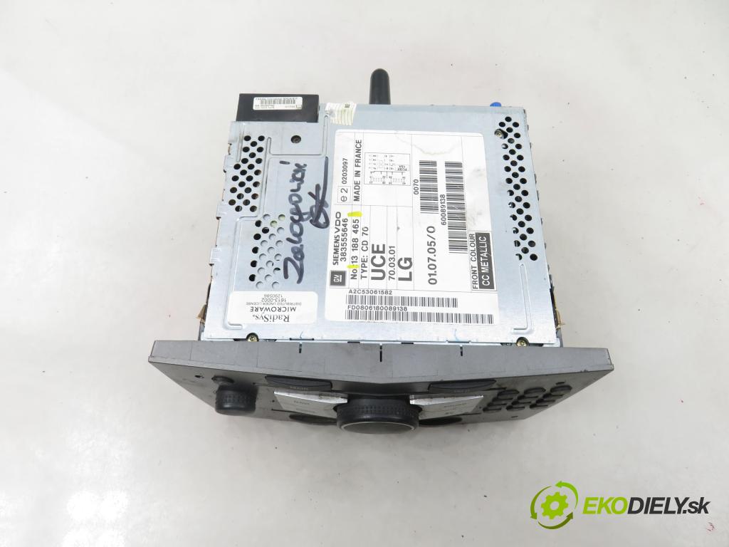 OPEL ASTRA H Kombi (A04) KOMBI 2006 77,00 1.6 - Z 16 XE1 1598,00 RADIO 13188465 ; 383555646