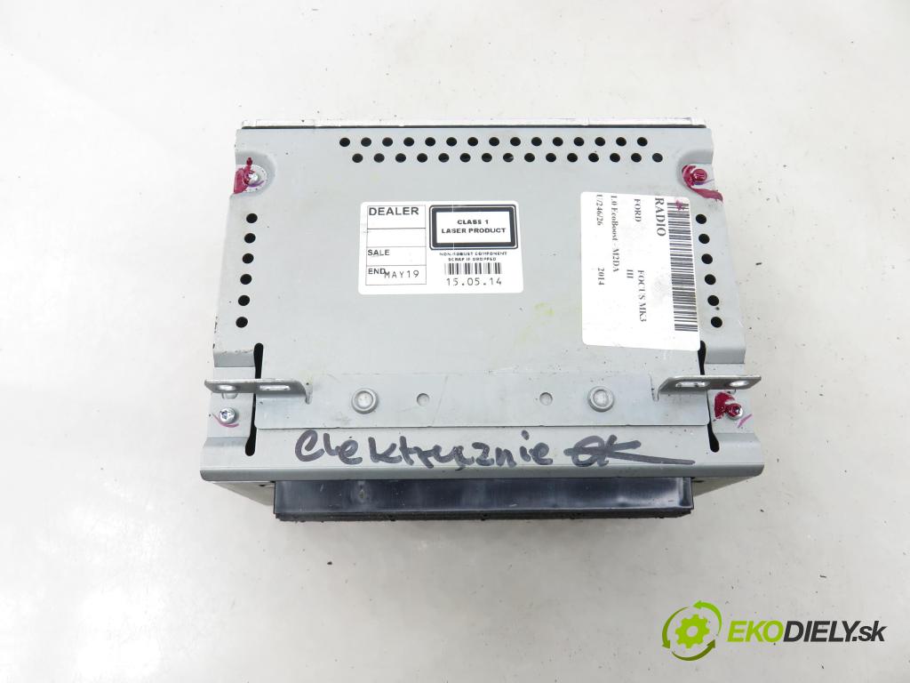 FORD FOCUS III HB 2014 74,00 1.0 R3 12V EcoBoost 100 - M2DA 998,00 RADIO CD BM5T18C815DN