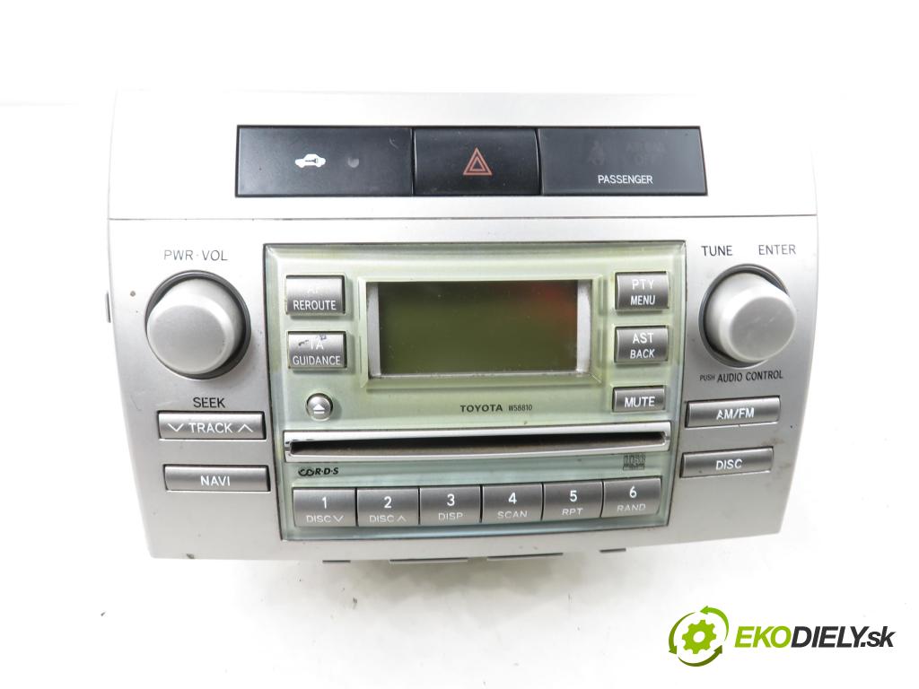 TOYOTA COROLLA Verso (ZER_, ZZE12_, R1_) MINIVAN 2005 85,00 2.0 D-4D (CUR10_) - 1CD-FTV 1995,00 RADIO CD 861200F010
