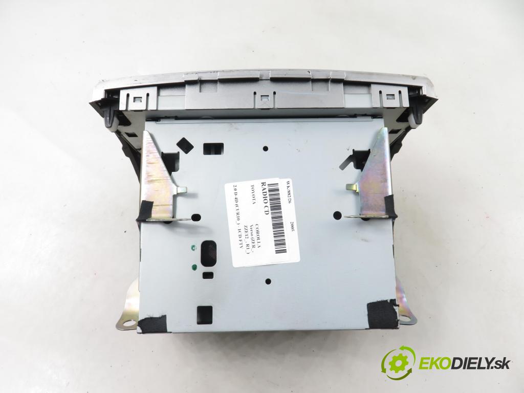 TOYOTA COROLLA Verso (ZER_, ZZE12_, R1_) MINIVAN 2005 85,00 2.0 D-4D (CUR10_) - 1CD-FTV 1995,00 RADIO CD 861200F010