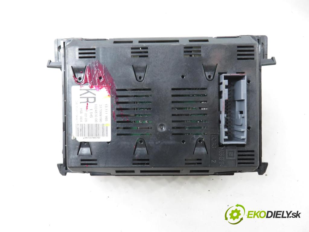 OPEL ASTRA H (A04) HB 2005 59,00 1.7 CDTI - Z 17 DTL 1686,00 RADIO CD 13113145 ; 13111165