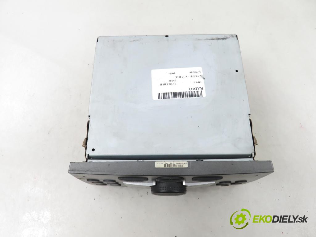OPEL ASTRA H (A04) HB 2005 59,00 1.7 CDTI - Z 17 DTL 1686,00 RADIO CD 13113145 ; 13111165
