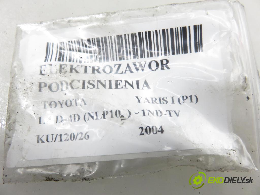 TOYOTA YARIS (_P1_) HB 2004 55,00 1.4 D-4D (NLP10_) - 1ND-TV 1364,00 ELEKTROVENTIL: VAKUUM: 2581933010 ; 1397000790