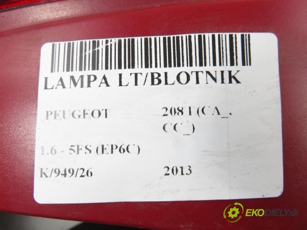 PEUGEOT 208 I (CA_, CC_) HB 2013 88,00 1.6 VTI - 5FS (EP6C) 1598,00 světlo levé zadní 79998D
