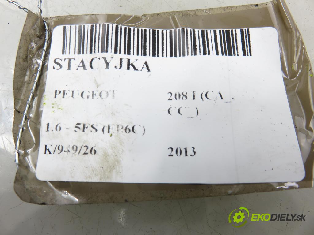 PEUGEOT 208 I (CA_, CC_) HB 2013 88,00 1.6 VTI - 5FS (EP6C) 1598,00 spínačka 9663123380 (Spínací skříňka)