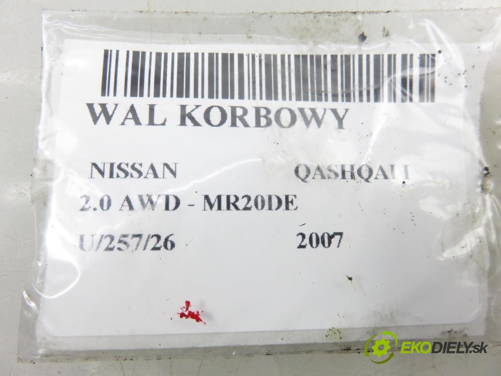 NISSAN QASHQAI / QASHQAI +2 I (J10, JJ10) CROSSOVER 2007 104,00 2.0 AWD - MR20DE 1997,00 hriadeľ KLIKA: