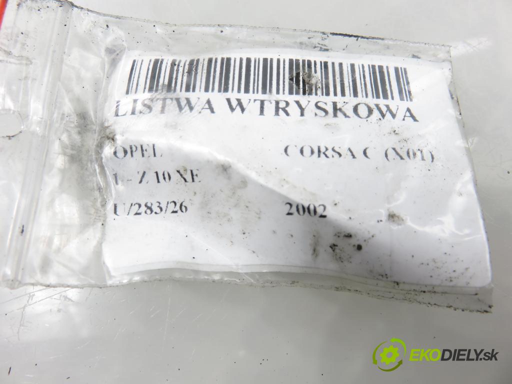OPEL CORSA C (X01) HB 2002 43,00 1.0 12V 58 - Z 10 XE 973,00 lišta vstřikovací 0280155965 ; 0280151075 (Vstřikovací lišta)