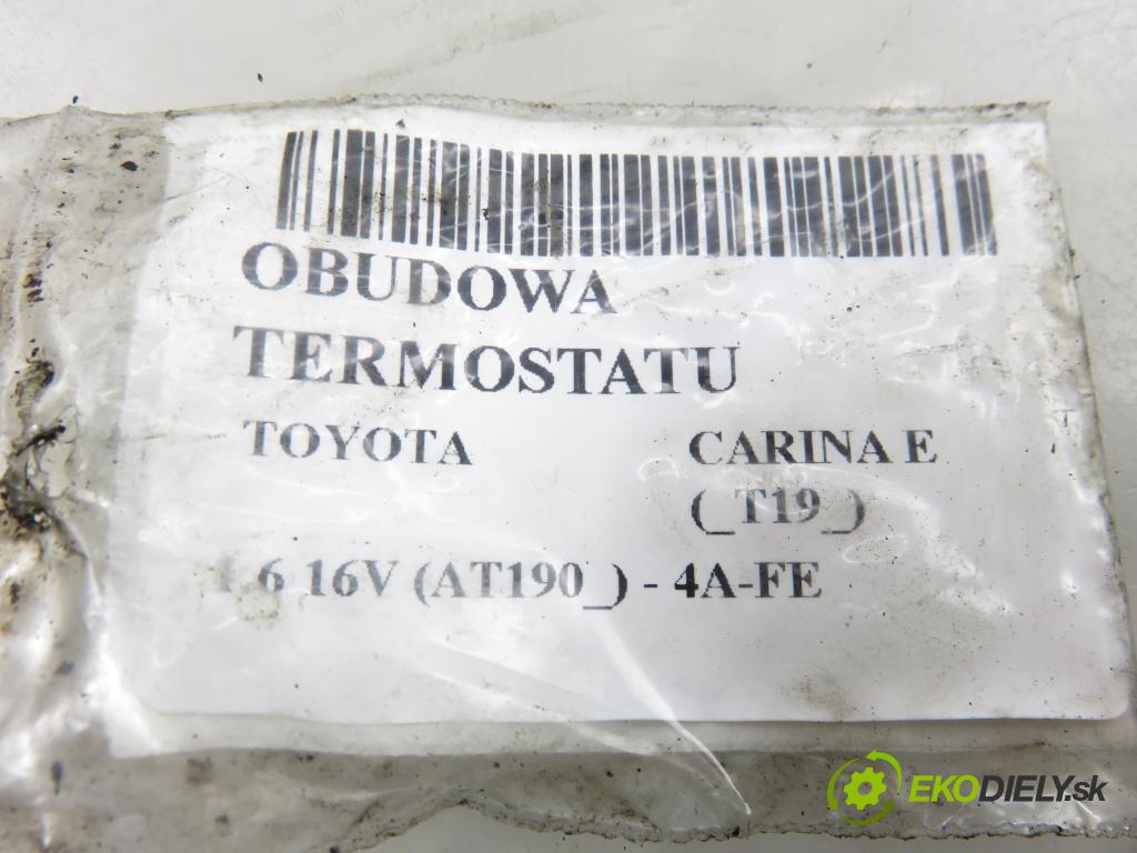 TOYOTA CARINA E (_T19_) SEDAN 1996 78,00 1.6 16V (AT190_) - 4A-FE 1587,00 obal termostatu  (Pouzdro termostatu)