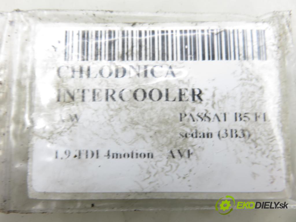 VW PASSAT B5.5 (3B3) SEDAN 2001 96,00 1.9 TDI 4motion - AVF 1896,00 chladič intercooler 8D0145805C