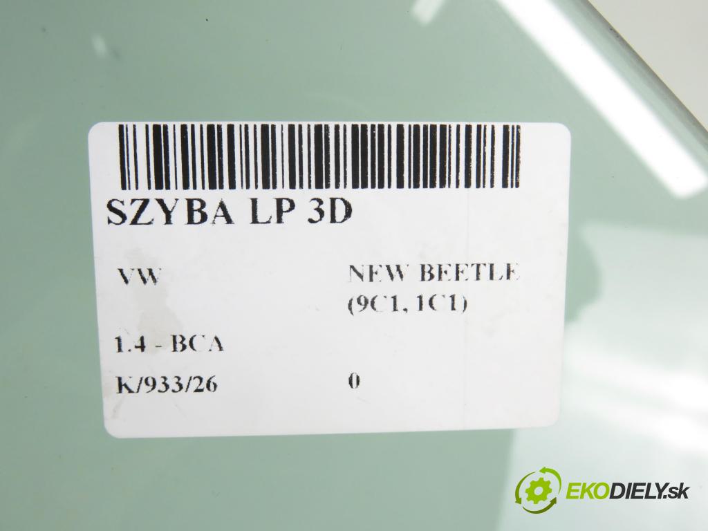 VW NEW BEETLE (9C1, 1C1) HB 2002 55,00 1.4 - BCA 1390,00 okno LP 3D