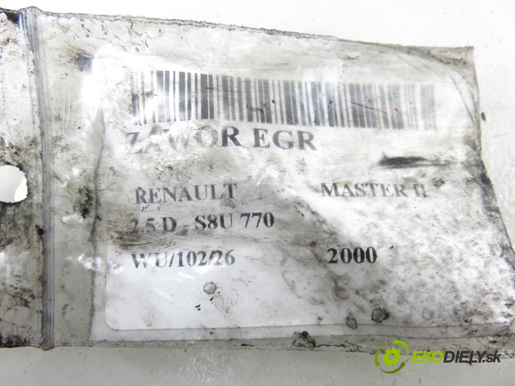 RENAULT MASTER II Platforma / podwozie (ED/HD/UD) KABINA/PLATFORMA 2000 59,00 2.5 D - S8U 770 2499,00 VENTIL: EGR 500363329