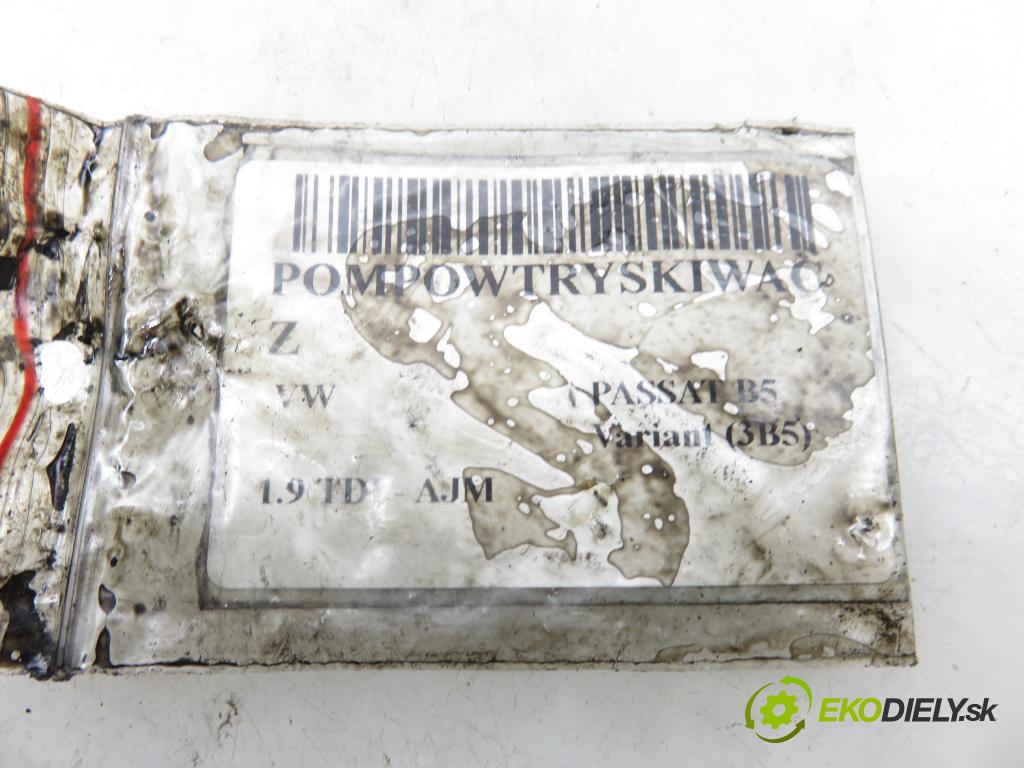 VW PASSAT B5 Variant (3B5) KOMBI 1999 85,00 1.9 TDI - AJM 1896,00 vstříkovač 038130073F ; 0414720007 (Vstřikovač paliva)