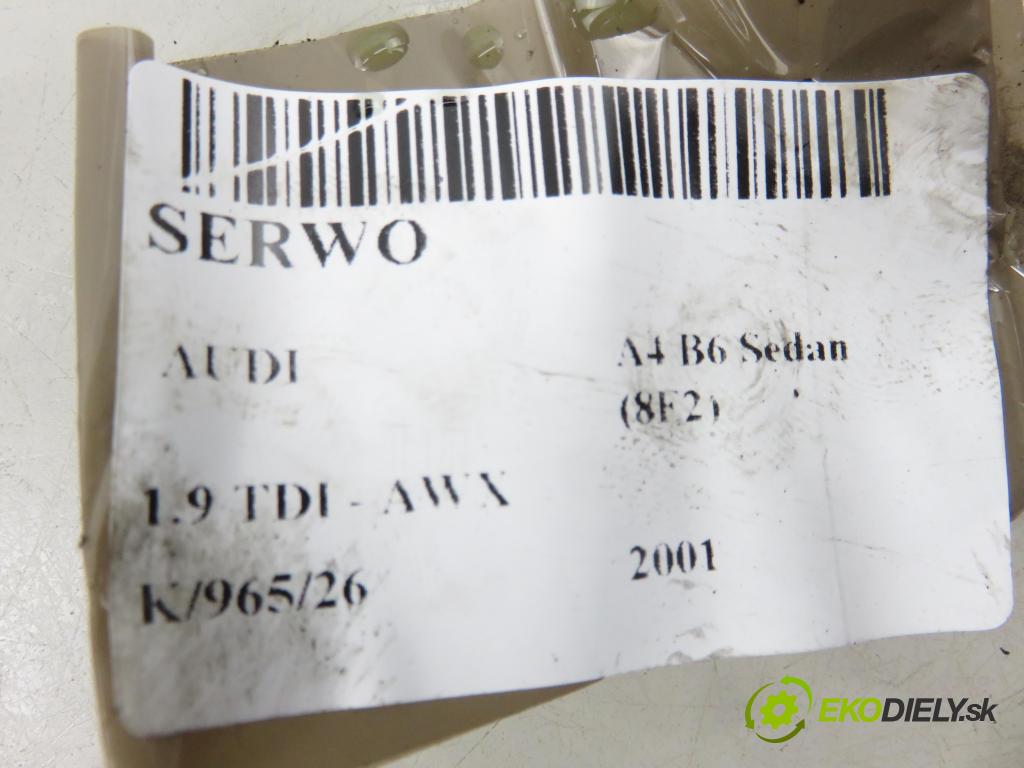 AUDI A4 (8E2, B6) SEDAN 2001 96,00 1.9 TDI PD 130 - AWX 1896,00 posilovač 8E0612105J (Servočerpadlo)