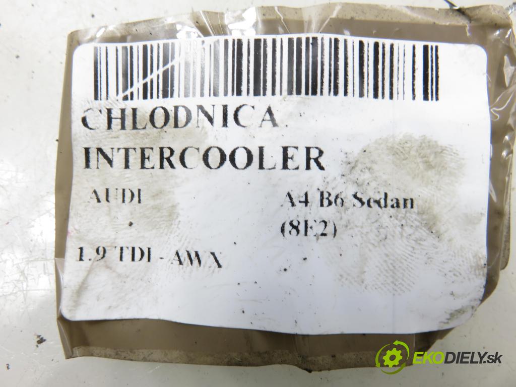 AUDI A4 (8E2, B6) SEDAN 2001 96,00 1.9 TDI PD 130 - AWX 1896,00 chladič intercooler 8E0145805F