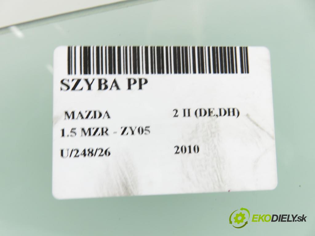 MAZDA 2 (DE_, DH_) HB 2010 75,00 1.5 MZR - ZY05 1498,00 Okno PP