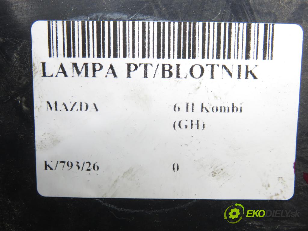 MAZDA 6 Kombi (GH) KOMBI 2009 103,00 2.0 MZR-CD - RF7J 1998,00 Svetlo pravé zadné GS2A51150 ; 22041095