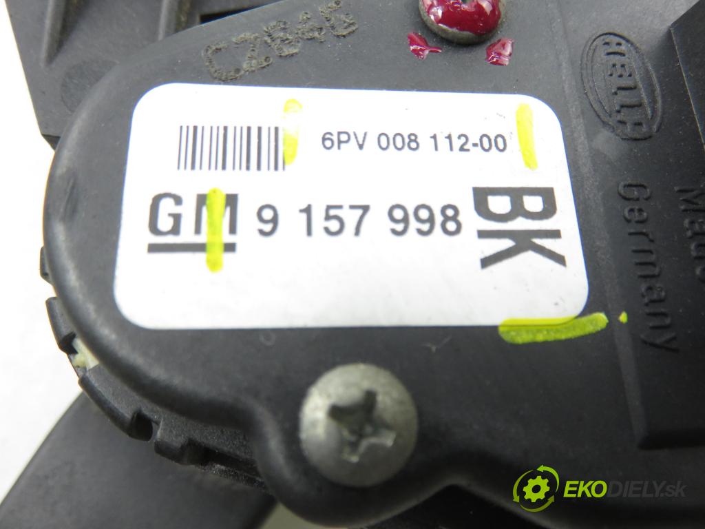 OPEL ASTRA H (A04) HB 2004 74,00 1.7 CDTI 100 - Z 17 DTH 1686,00 potenciometr plynového pedálu 9157998BK ; 6PV00811200 (Potenciometr plynového pedálu)