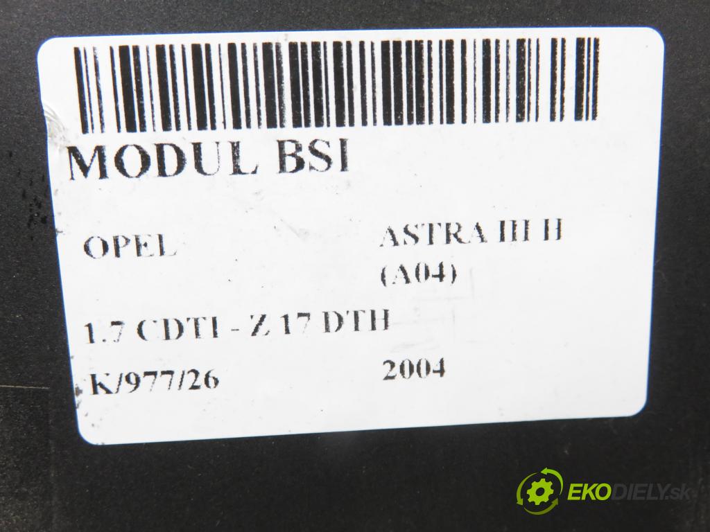 OPEL ASTRA H (A04) HB 2004 74,00 1.7 CDTI - Z 17 DTH 1686,00 MODUL BSI 13145021CH ; 5DK00866970