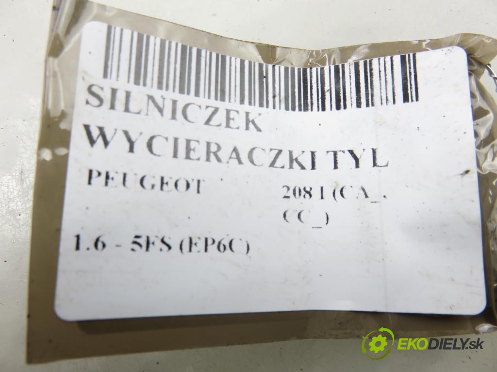 PEUGEOT 208 I (CA_, CC_) HB 2013 88,00 1.6 VTI - 5FS (EP6C) 1598,00 motorek stěrače ZADNÍ: 9673251380 ; W000027332