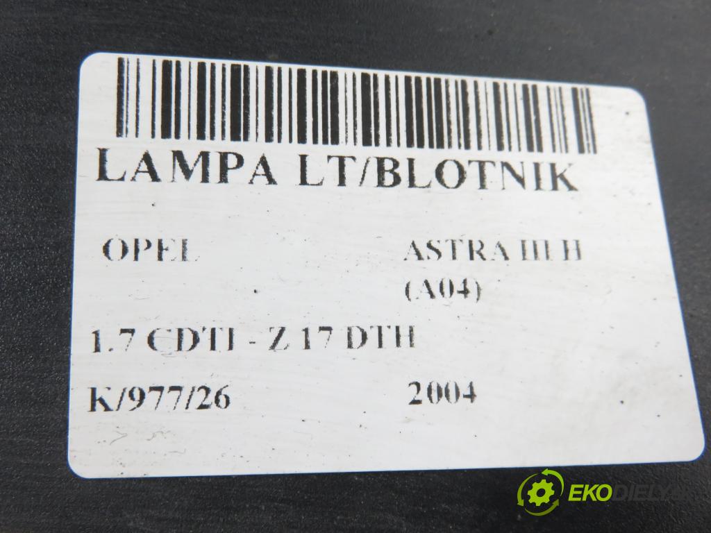 OPEL ASTRA H (A04) HB 2004 74,00 1.7 CDTI 100 - Z 17 DTH 1686,00 světlo levé zadní 24451835