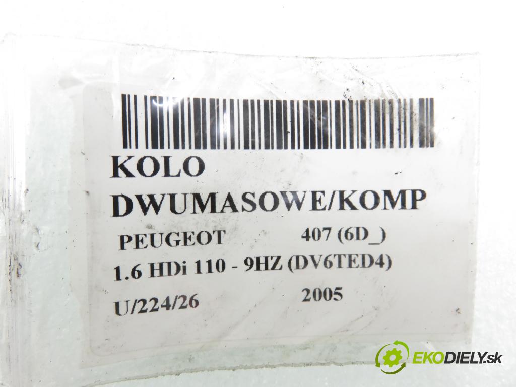 PEUGEOT 407 (6D_) SEDAN 2005 80,00 1.6 HDi 110 - 9HZ (DV6TED4) 1560,00 Koleso dvojvrstvové 2294001594 ; 080814023A ; 1864001795