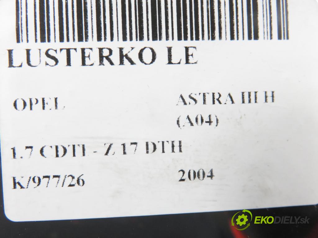 OPEL ASTRA H (A04) HB 2004 74,00 1.7 CDTI - Z 17 DTH 1686,00 Spätné zrkadlo LE