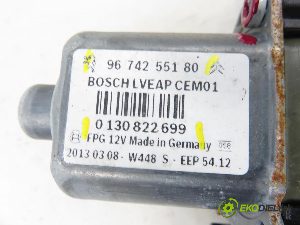PEUGEOT 208 I (CA_, CC_) HB 2013 88,00 1.6 - 5FS (EP6C) 1598,00 mechanismus oken LTE 9673154280 ; 9674255180 ; 0130822699