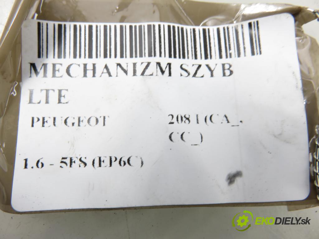 PEUGEOT 208 I (CA_, CC_) HB 2013 88,00 1.6 - 5FS (EP6C) 1598,00 mechanismus oken LTE 9673154280 ; 9674255180 ; 0130822699