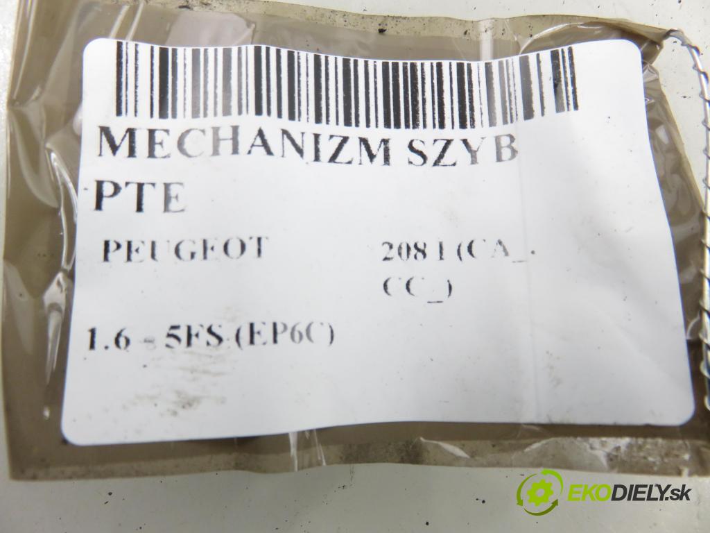 PEUGEOT 208 I (CA_, CC_) HB 2013 88,00 1.6 - 5FS (EP6C) 1598,00 Mechanizmus okien PTE 9673154180 ; 9674254980 ; 0130822698