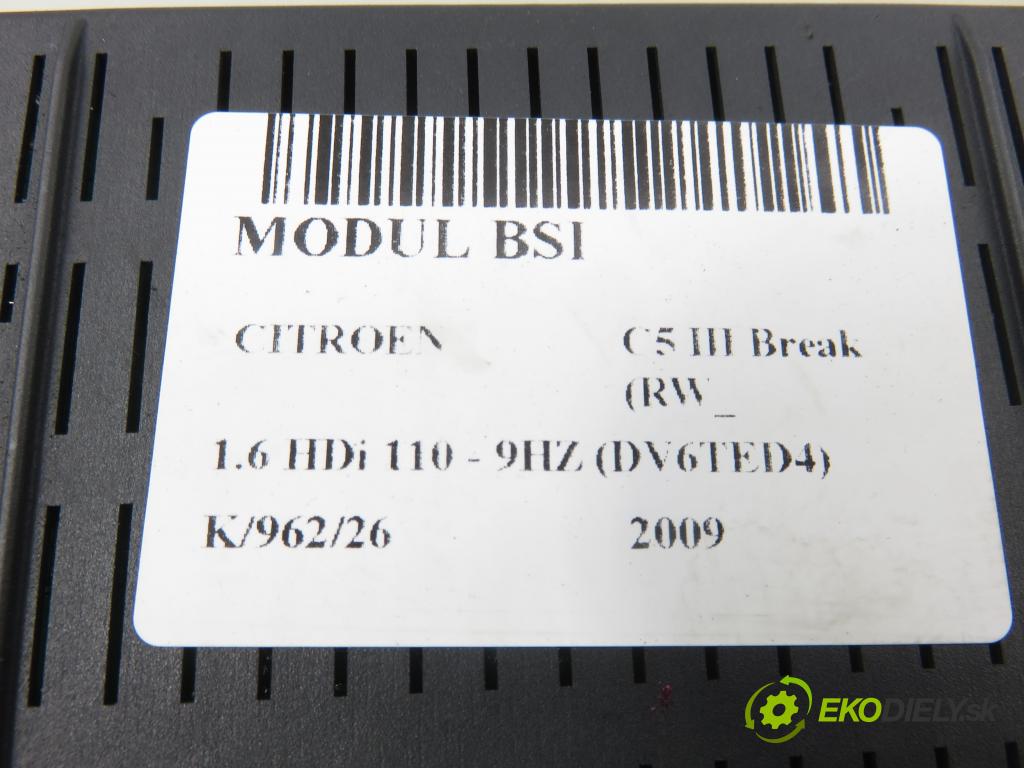 CITROEN C5 III Break (RW_) KOMBI 2009 80,00 1.6 HDi 16V 110 - 9HZ 1560,00 MODUL BSI 9664059080 ; 966405908001