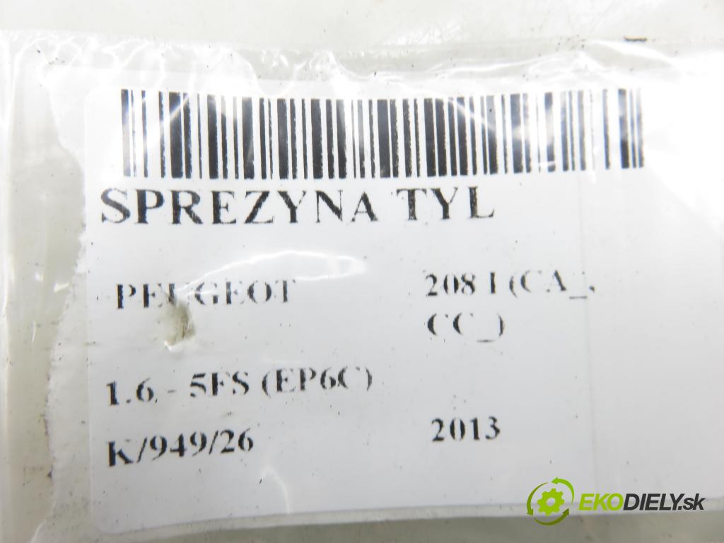 PEUGEOT 208 I (CA_, CC_) HB 2013 88,00 1.6 VTI - 5FS (EP6C) 1598,00 Pružina ZADNÍ: 