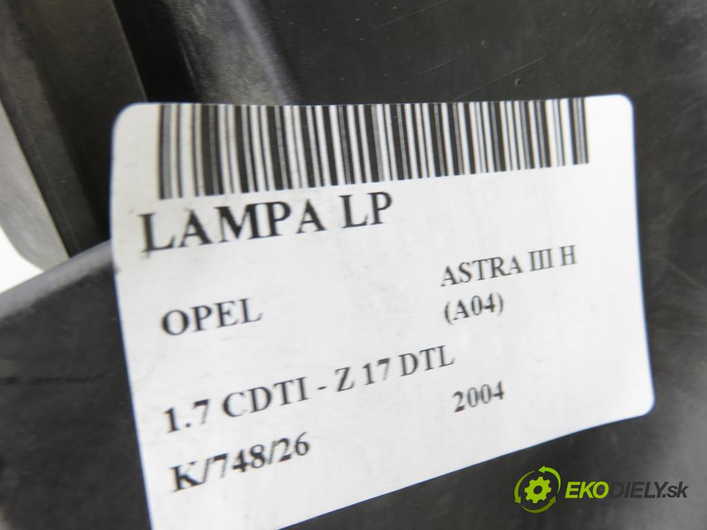 OPEL ASTRA H (A04) HB 2004 59,00 1.7 CDTI - Z 17 DTL 1686,00 světlo LP 24451032