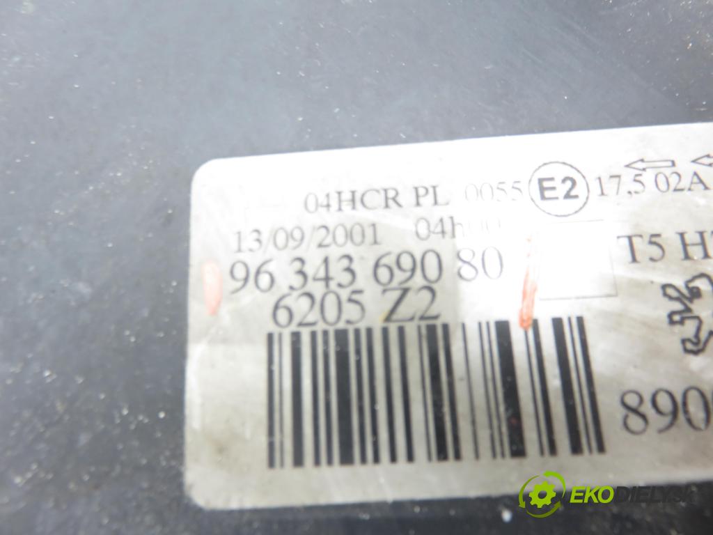 PEUGEOT 307 (3A/C) HB 2001 66,00 2.0 HDi 90 - RHY (DW10TD) 1997,00 světlo PP 9634369080