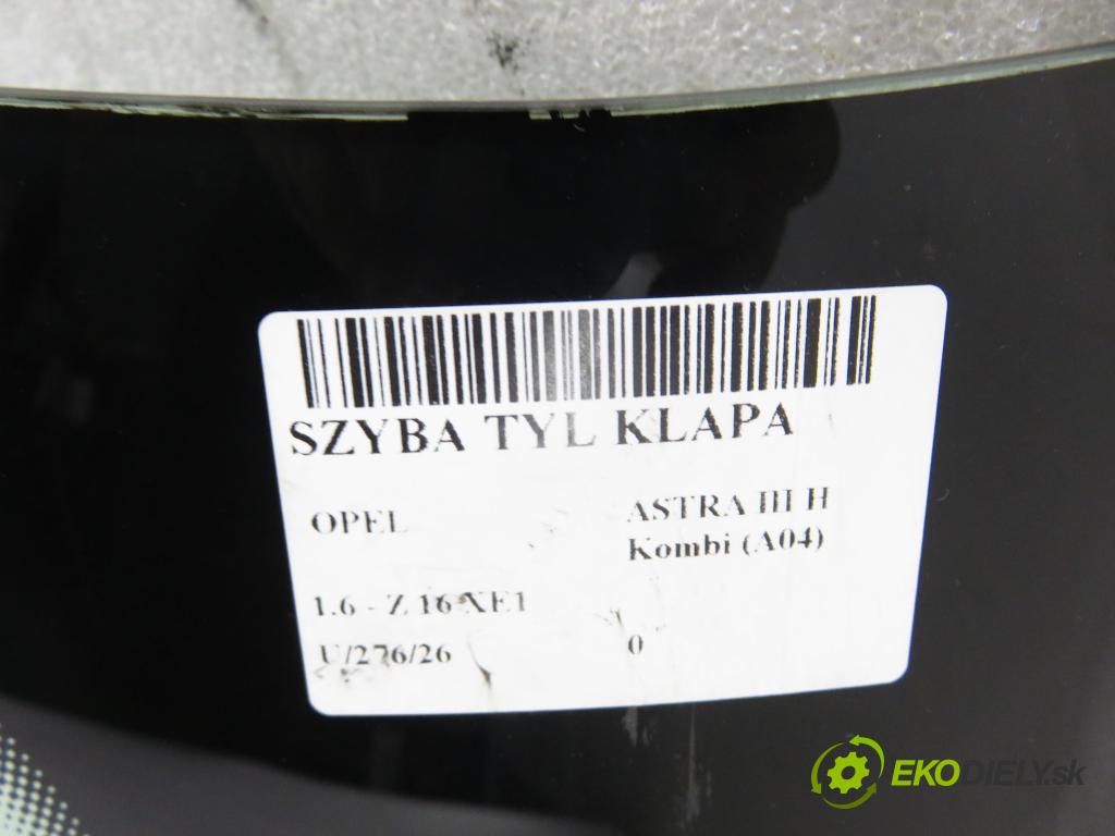 OPEL ASTRA H Kombi (A04) KOMBI 2006 77,00 1.6 - Z 16 XE1 1598,00 okno ZADNÍ: kapota