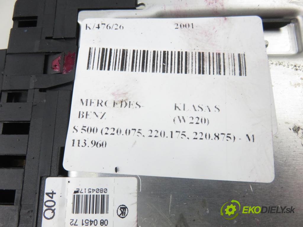 MERCEDES-BENZ KLASA S (W220) SEDAN 2001 0,00 S 500 (220.075, 220.175, 220.875) - M 113.960 4966,00 MODUL SAM 0285458132