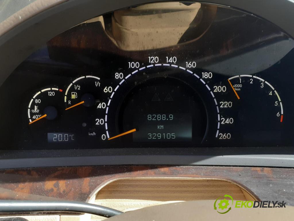MERCEDES-BENZ KLASA S (W220) SEDAN 2001 0,00 S 500 (220.075, 220.175, 220.875) - M 113.960 4966,00 prístrojovka elektrický 1031098050