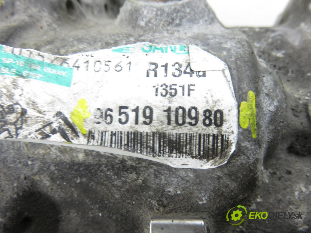 PEUGEOT 307 (3A/C) HB 2005 80,00 1.6 HDi 110 1560,00 KOMPRESOR: klimatizace 9651910980 (Kompresor klimatizace)