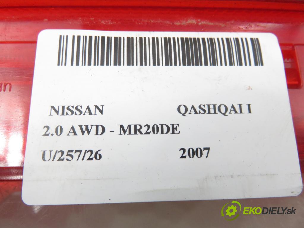 NISSAN QASHQAI / QASHQAI +2 I (J10, JJ10) CROSSOVER 2007 104,00 2.0 AWD 141 - MR20DE 1997,00 SVĚTLO bŕzd 26590JD000 ; 89072564