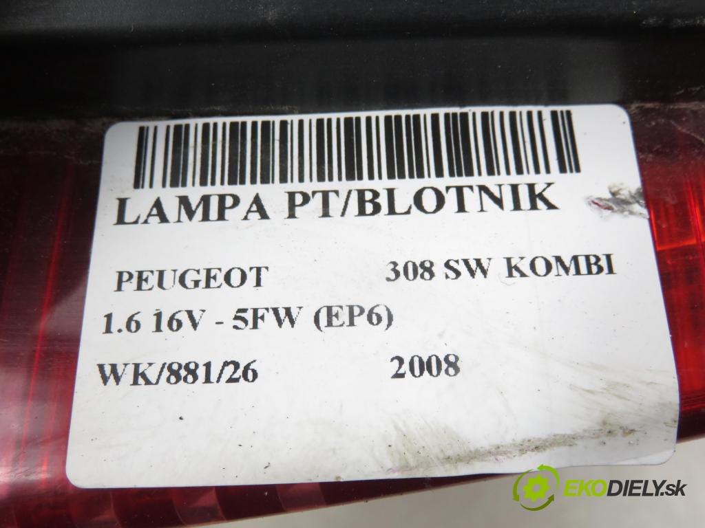 PEUGEOT 308 SW KOMBI 2008 88,00 1.6 16V - 5FW (EP6) 1598,00 Svetlo pravé zadné 96814438XT