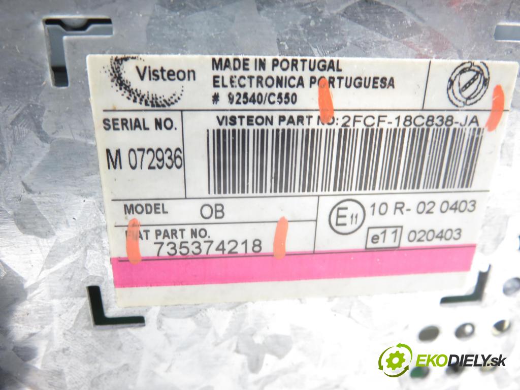 FIAT STILO (192_) HB 2004 76,00 1.6 16V (192_XB1A) - 182 B6.000 1596,00 RADIO CD 735374218 ; 2FCF18C828JA