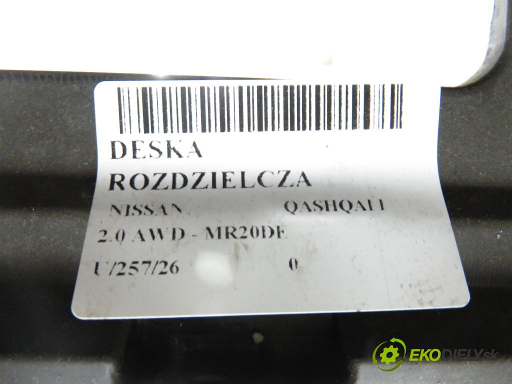 NISSAN QASHQAI / QASHQAI +2 I (J10, JJ10) CROSSOVER 2007 104,00 2.0 AWD - MR20DE 1997,00 palubovka